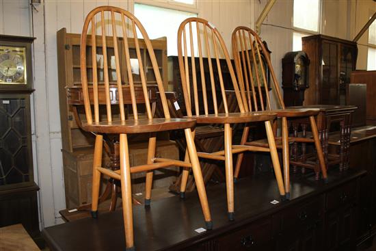 Set of 3 Ercol dining chairs